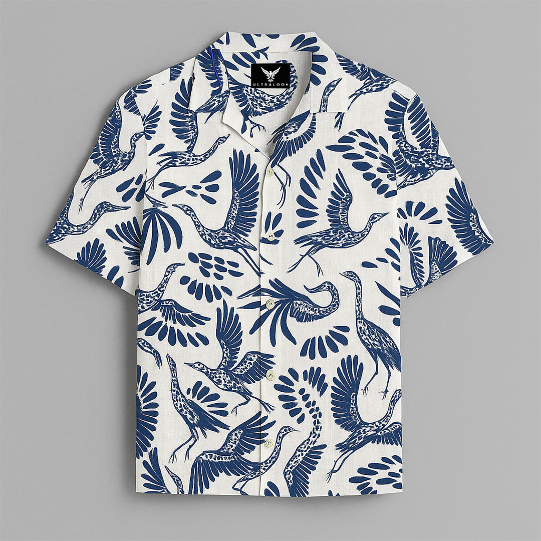 Blue Swan Printed Half Sleeve Shirt